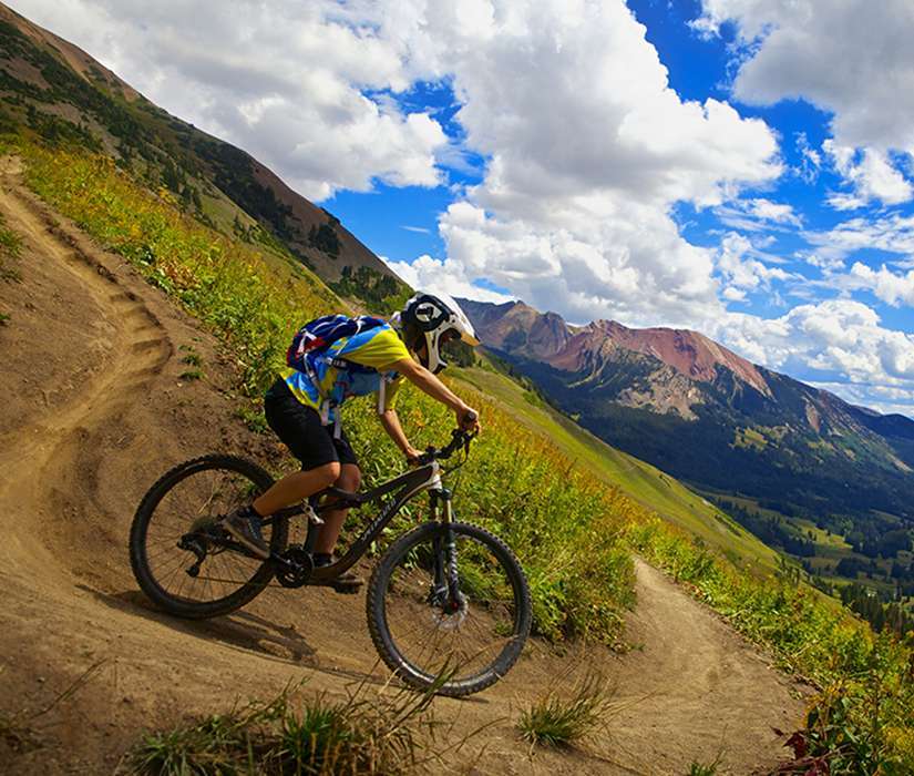 Mountain-biking